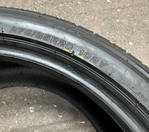 275 35 R 20 102Y XL Bridgestone Potenza S001* Runflat 5.5mm+ M722 DOT21